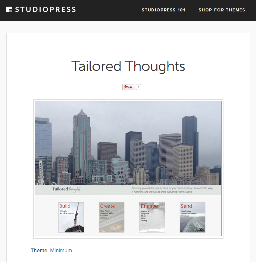 Tailored Thoughts Showcase Listing